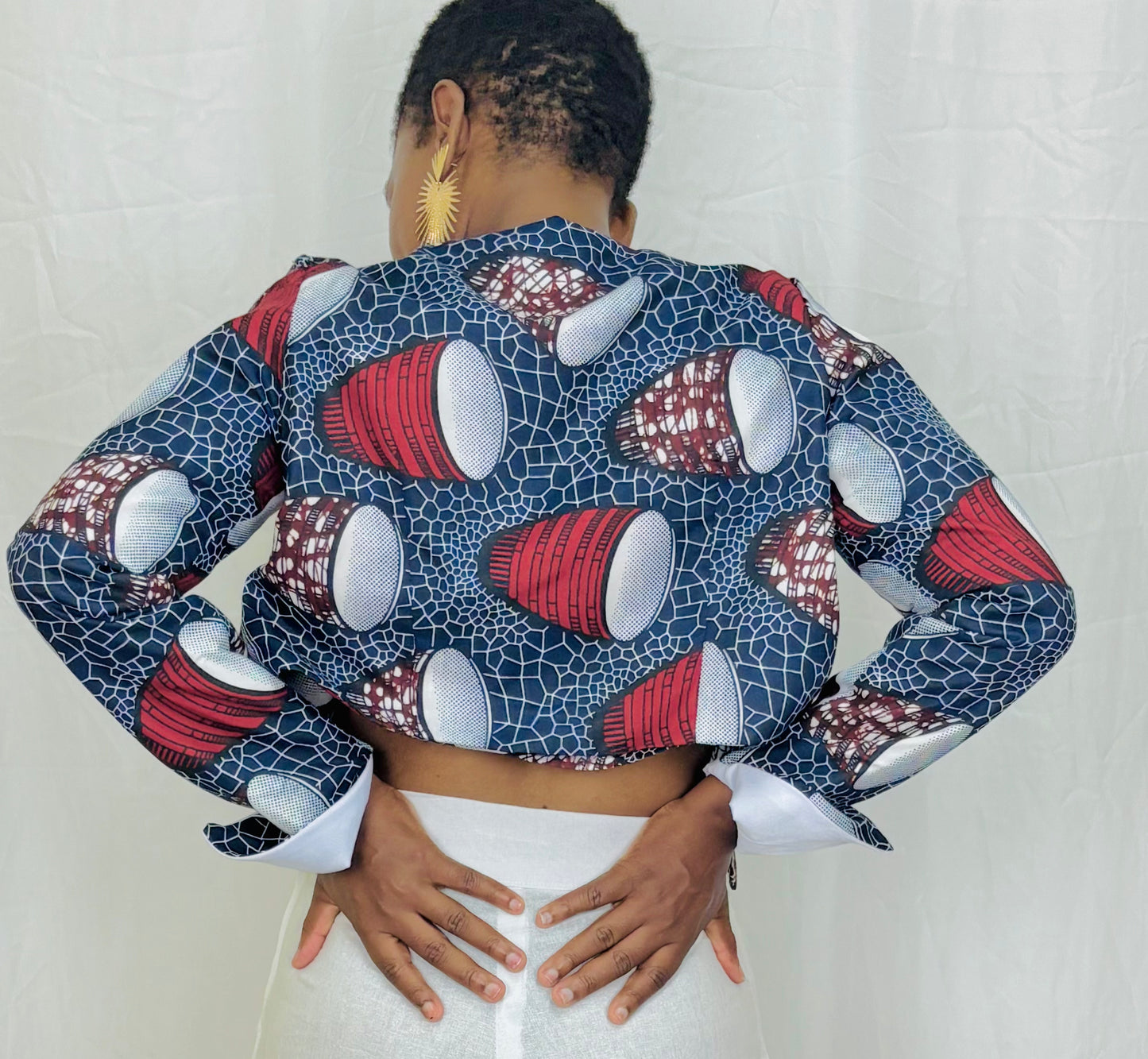 Printed Cropped Coats