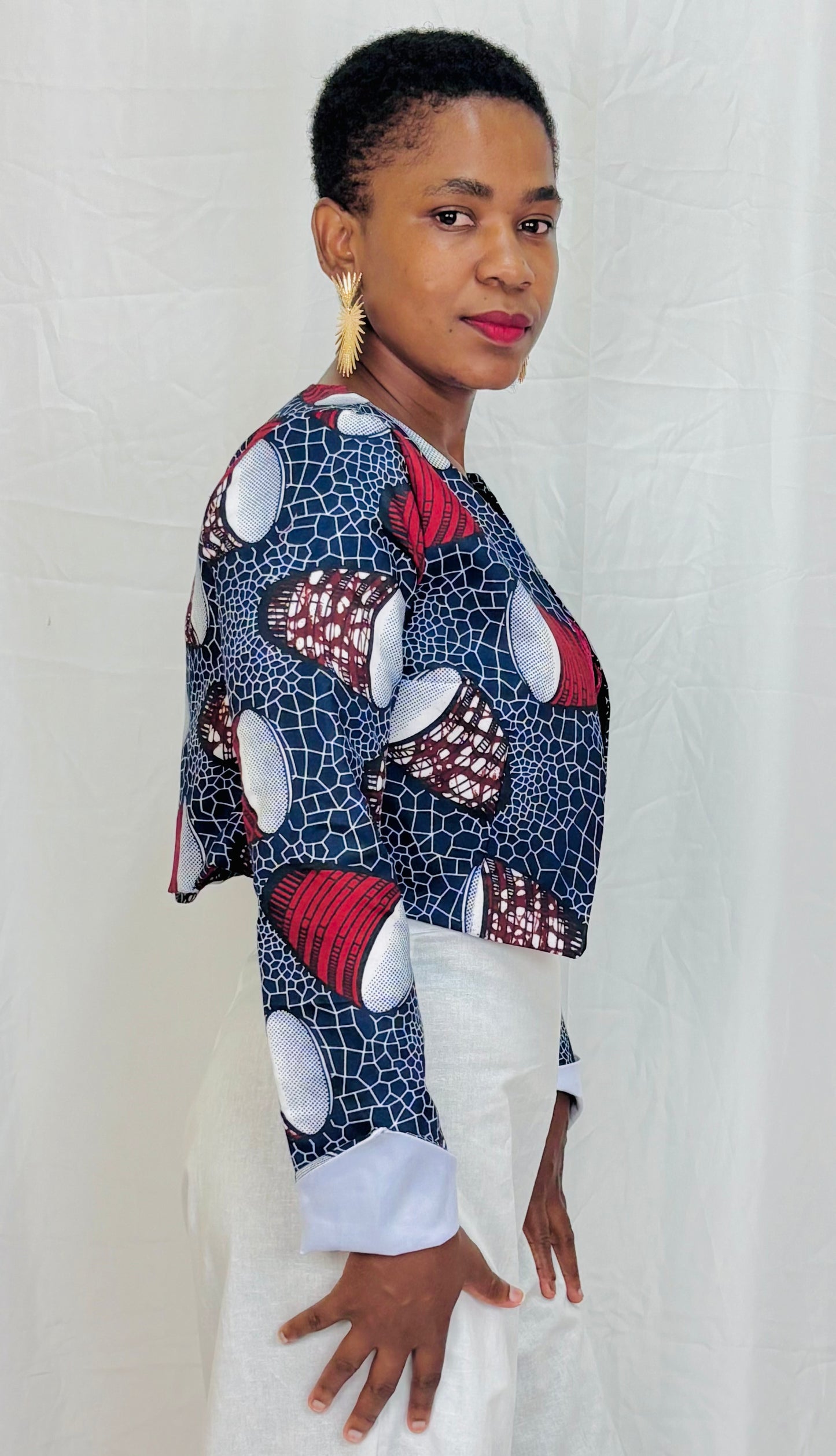 Printed Cropped Coats